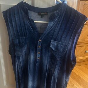 Cocomo Navy Blue Tank Top